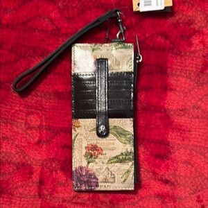 Floral Pattern Credit Card and Picture ID wallet